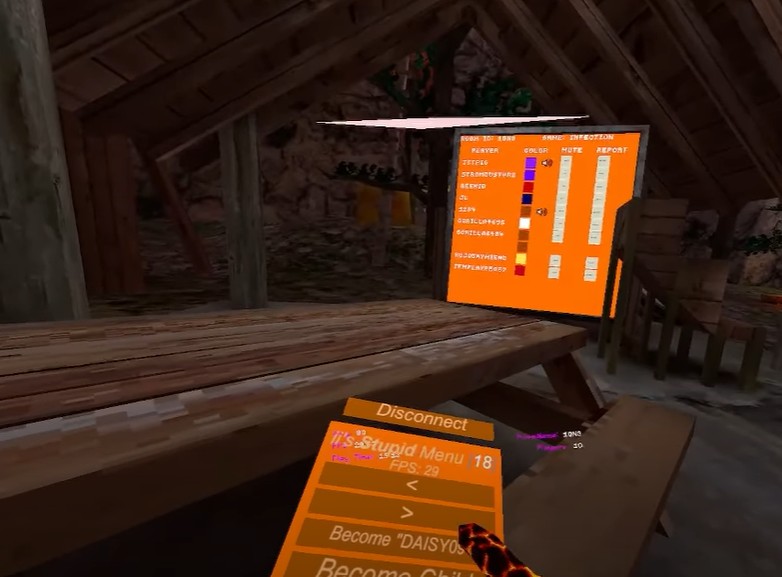 IIs Stupid Menu in gorilla tag gameplay